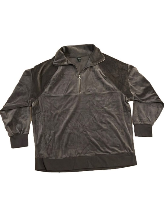 wild fable Tops - Wild Fable Quarter Zip Velour Tunic Sweatshirt
